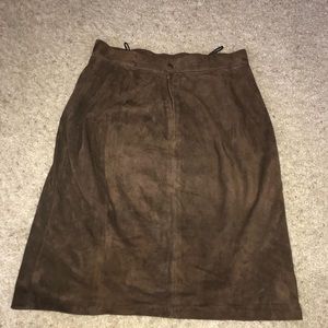 Bergedor leather skirt